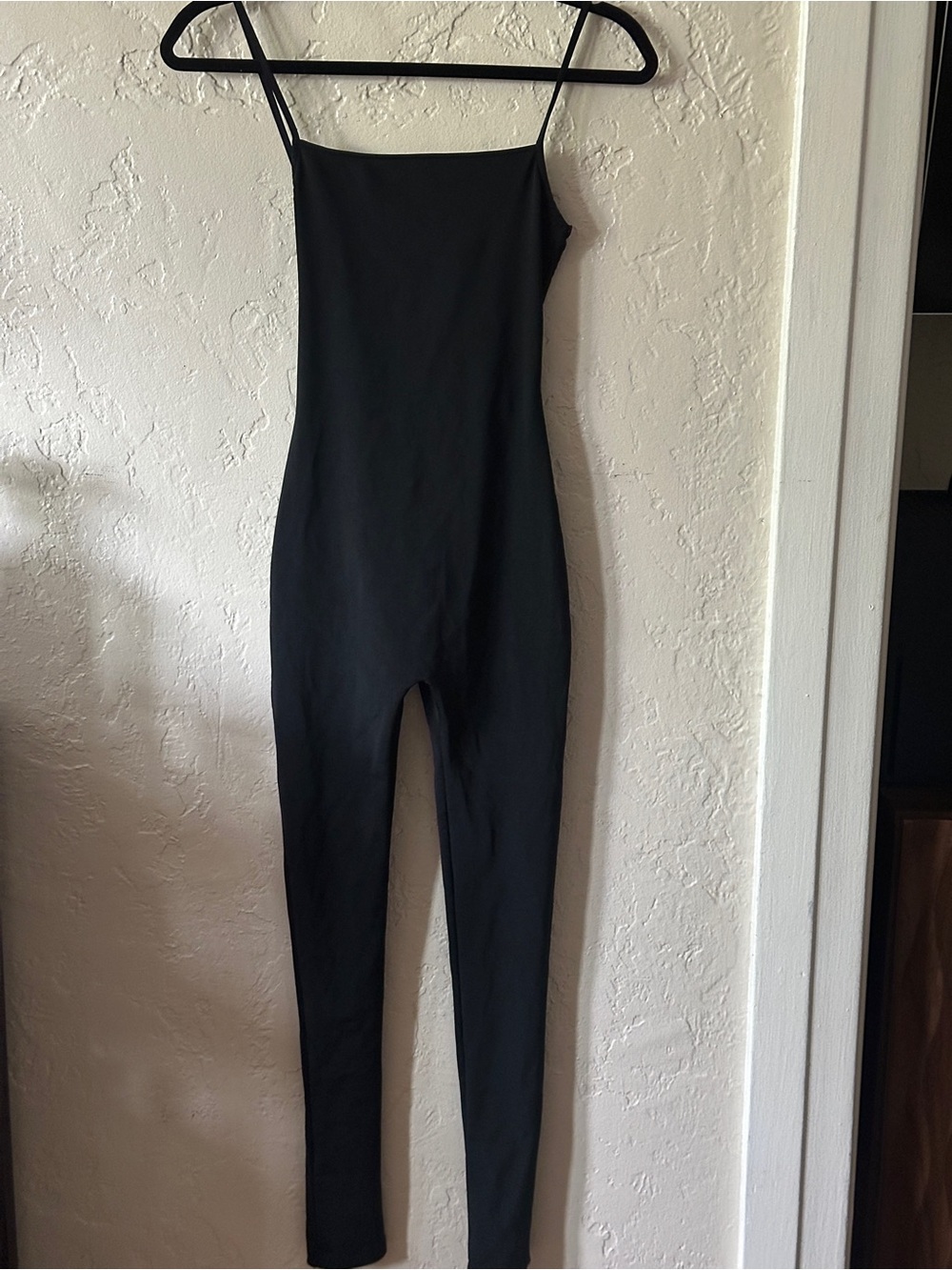 Zara Black Slim Spaghetti-Strap Jumpsuit